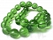 Sznur kule szklane 1,2cm zielone 25szt. - KS681-H 
