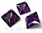 Zirconia AAA+ kwadrat amethyst 10mm - SRY48
