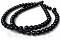 Sznur kule szklane 0,4cm czarne 80szt. - KS365-H 