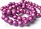 Sznur spectra kule 1,2cm 65szt. różowe jasne- KS543