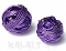 Kula pleciona fioletowa 1,7cm 1szt.-CH433
