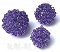 Kula pleciona fioletowa 4,0cm 1szt.-CH414