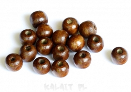 Koraliki drewniane - kule 1,2cm - 20szt. - D93