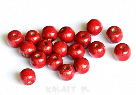 Koraliki drewniane - kule 0,6cm - 80szt. - D131