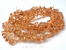 Sieczka szklana pomarańcz sznur 42cm-KS355-H