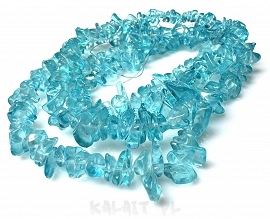 Sieczka szklana niebieska sznur 42cm - KS361-H