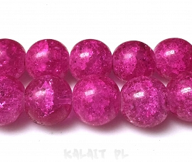 Sznur crackle kule 1,2cm  37szt.-KS347