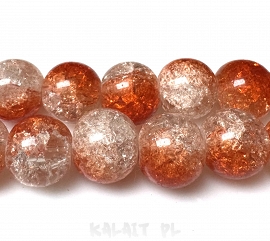 Sznur crackle kule 1,2cm 37szt.-KS353