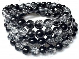 Sznur crackle kule 0,8cm 52szt.-KS283