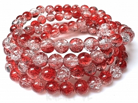 Sznur crackle kule 0,8cm 52szt.-KS284