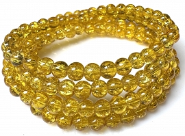 Sznur crackle kule 0,6cm 72szt.-KS301A