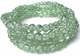 Sznur crackle kule 0,6cm 72szt.-KS709 