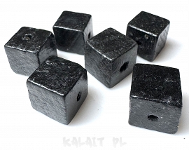 Koraliki drewniane - kostki - 1,4x1,4cm - 6szt. - D73