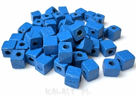 Koraliki drewniane - kostki - 1,2x1,2cm - 20szt. - D019