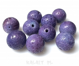 Koral naturalny fiolet kule 0,8cm - 4szt. -K32