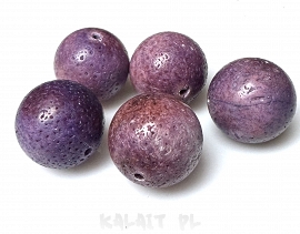 Koral naturalny fiolet kula 1,8cm - 1szt. -K33