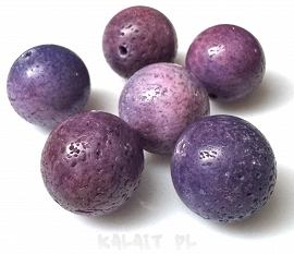 Koral naturalny fiolet kula 1,6cm - 1szt. -K35