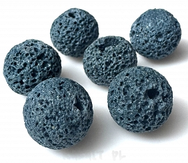 Lawa Wulkaniczna kule 1,4cm - 2szt. - K703A