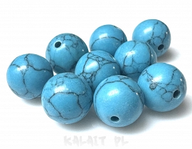 Turkus kule 1cm - 2szt. - K112