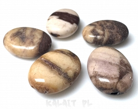 Jaspis Cappucino - owale 1,4cm - K125