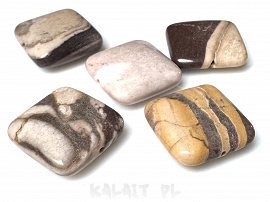 Jaspis Cappucino - kwadraty 1,8cm - K282
