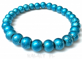 SPECTRA krótki sznur turkusowe - 8mm - KS466