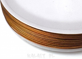 Linka stalowa miedziana 0,45mm 6m - LSP7