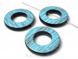 Imitacja drewna - niebieskie - 2szt. - PLA1