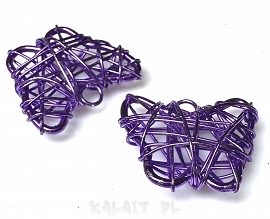 Ozdoba pleciona zawieszka motyl 2.2cm-CH435