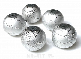 SPECTRA kule srebrne 14mm 6szt. - KS242