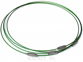 Obroża choker zielona 46cm - OB06