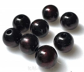 Akrylowe mazane koraliki kulki 0,8cm 10szt.AK81