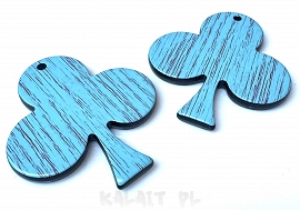 Imitacja drewna - niebieskie - 2szt. - PLA59 