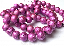 Sznur spectra kule 1cm 83szt. różowe - KS535