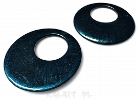 Akrylowe mazane koraliki koła 4,7cm 2szt -AK69