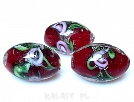 Lampwork owal 1,5cm - SW458