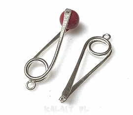 Baza kolczyka zawieszka 3,6cm para-CH18