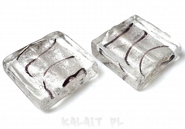 Weneckie zebry - kwadrat 2cm - SW196