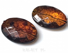 Akrylowa imitacja bursztynu 3,8cm 1szt.-AK101