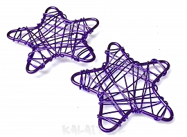 Ozdoba pleciona zawieszka gwiazdka 3.8cm-CH436