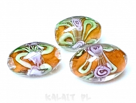 Lampwork owal 1,5cm - SW459