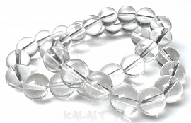 Sznur kule szklane 1cm przeżroczyste 33szt. - KS385-H 