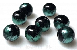 Akrylowe mazane koraliki kulki 0,8cm 10szt.AK83