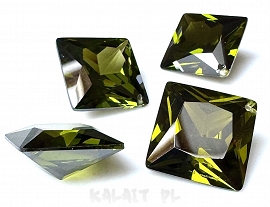 Zirconia AAA+ kwadrat olive 16mm - SRY43