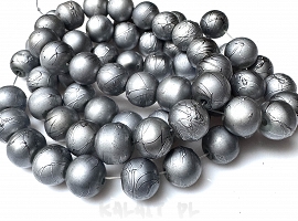 Sznur spectra kule 1cm 83szt. szare - KS607 