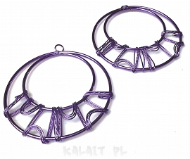 Ozdoba pleciona zawieszka kolczyk 5cm 1szt.-CH490