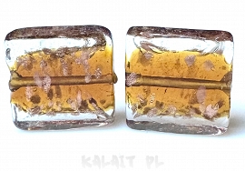 Weneckie kwadraty gold - 2cm - SW124