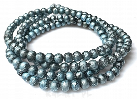 Sznur spectra kule 0,4cm 200szt. niebiesko-szare - KS613 