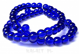 Sznur kule szklane 0,6cm chabrowe 50szt. - KS685-H