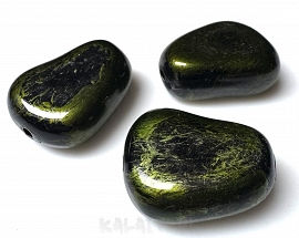 Akrylowe mazane koraliki baryłki 3cm -AK57